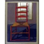 Red Ladderback Chair