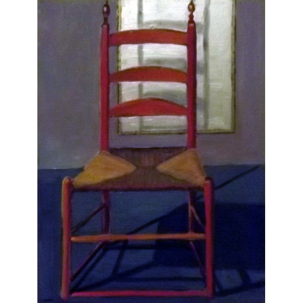 Red Ladderback Chair