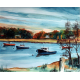 Harbor in Autumn - Greeting Cards and Prints