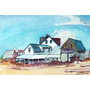 Old Beachfront - Greeting Cards and Prints